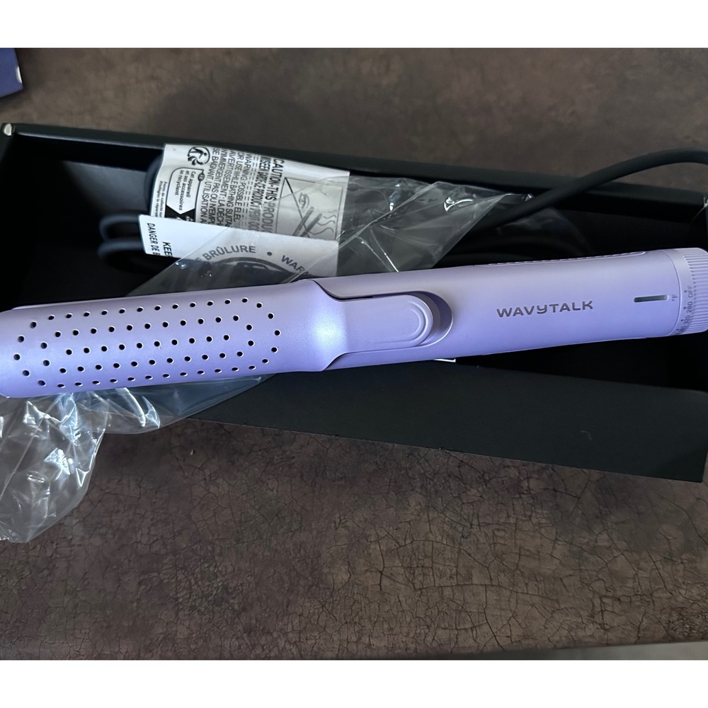 Wavytalk Professional Hair Curler and Straightener Lavender Purple Heat Control - Picture 3 of 3